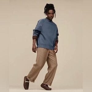 NWT - UGG Men’s Ascot Leather Distressed Shearling-Lined Slip-On Loafers